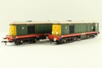 Class 20 Pack with 20030 'River Rother' & 20064 'River Sheaf' in BR Green Livery with Indicator Disks - Limted Edition for Model Rail