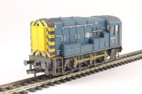 Class 08 Shunter 08818 in BR Blue with Wasp Stripes (weathered)