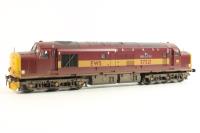 Class 37/5 37521 'English China Clays' in EWS red and gold - Weathered - Limited Edition for Kernow MRC