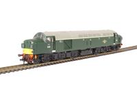 Class 40 D338 in BR Green with small yellow panel