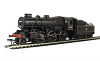 Class 4 Ivatt 2-6-0 43018 in BR lined black with early emblem and double chimney