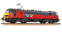 Class 90 90019 "Penny Black" in Rail Express Systems red