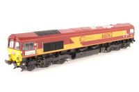 Class 66 66062 in Euro Cargo Rail (EWS) Red & Yellow - Limited edition for Model Rail magazine