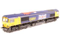 Class 66 66705 in First GBRF Blue & Yellow Livery with 'Large Union Flag Logo' - Limited Edition for Kernow Model Rail