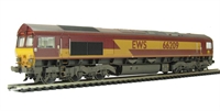 Class 66 66209 in EWS livery (weathered)