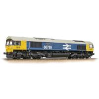 Class 66/7 66789 "British Rail 1948-1997" in BR large logo blue with GBRf branding - Digital sound fitted