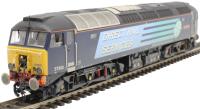 Class 57/3 57302 "Chad Varah" in Direct Rail Services compass blue - weathered