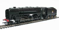 Class 9F standard 2-10-0 92116 with single chimney and BR1C tender in BR black with early emblem