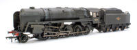 32-861W Custom Weathered BR Standard 9F with BR1G Tender 92134 BR Black (Late Crest)