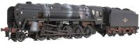 Class 9F 2-10-0 (Tyne Dock variant) 92060 in BR black with late crest & BR1B tender - weathered
