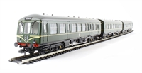 Class 108 3 Car DMU in BR green with speed whiskers "Middlesbrough"