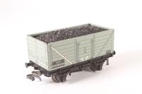 7 plank open wagon M608344 in Gray without coal load (tinplate)