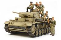 32405 PzKpfw III Ausf.L with Rommel and DAK tank Crew (6 Figures)
