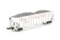 3261 3-bay 90t open hopper of the Burlington Route - aluminum 163210