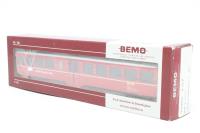 BEMO 2251 SCALA H0m 1/87 CARRO A SPONDE ALTE A 2 ASSI RhB RETICA MARRONE