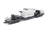 3298 Depressed center six axle flat car of the DB