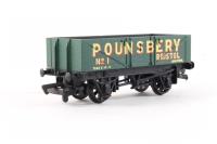 33-050A 5 Plank Wagon 1 in 'Pounsbery Of Bristol' Green Livery