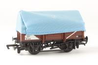 5 Plank China Clay Wagon with Hood B743321 in BR Brown Livery