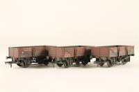 3 x 5-Plank Departmental Wagon in S&T Livery (weathered) - Invicta Model Rail limited edition