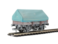 5 Plank China Clay wagon with hood in BR bauxite B743053 (weathered)