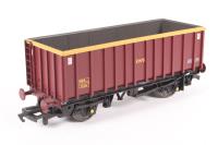 MEA 45 ton box body mineral wagon 391262 in EWS Red & Yellow Livery