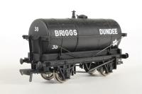 14 Ton Tank Wagon with Large Filler Cap 38 in 'Briggs of Dundee' Black Livery - Limited Edition for Harburn Hobbies