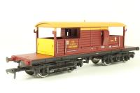25 Ton Queen Mary Brake Van ADS56299 in EWS Red & Yellow Livery