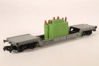 33-877 45 Ton Bogie Well Wagon W41843 in BR Grey Livery with Load of Green Transformer