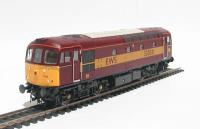 Class 33/0 diesel 33030 in EWS maroon & gold livery