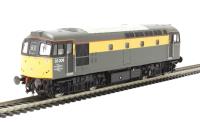 Class 33/2 33208 in BR engineers "Dutch" grey & yellow