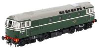 Class 33/2 D6586 in BR green with no yellow panels