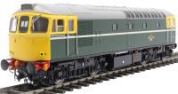 Class 33/0 in BR green with full yellow ends - unnumbered