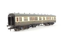 Collett 60' 3rd class coach 1155 in GWR Chocolate and Cream