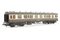 60ft Collett 1st class corridor coach in GWR chocolate & cream 8095