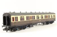 Collett 60ft 1st/3rd composite coach 7023 in Great Western chocolate and cream