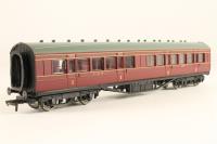 57ft. Panelled 1st & 3rd Class Composite Coach 3650 in LMS Maroon Livery