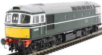 Class 33/0 D6540 in BR green with small yellow ends