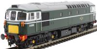Class 33/1 D6580 in BR green with small yellow ends