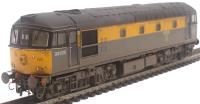 Class 33/0 33025 in BR Civil Engineers 'Dutch' grey and yellow - weathered in de-named condition