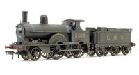 35-163ZW Custom Weathered LNWR Improved Precedent Class Talavera LMS Black 2-4-0 Steam Locomotive No.5018