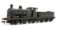 35-281ZW Custom Weathered McIntosh 812 Class 0-6-0 Steam Locomotive in LMS Black Livery No.17566