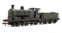 35-283ZW Custom Weathered McIntosh 812 Class 0-6-0 Steam Locomotive in BR Black Late Crest No.57566