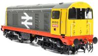 Class 20/0 20010 in BR Railfreight grey with red stripe and disc headcodes - digital sound fitted
