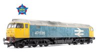 35-421SR Class 47/4 47526 BR Blue (Large Logo) Diesel Locomotive - Weathered & DCC Ready
