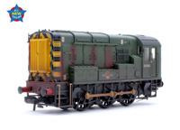 35-926 Class 08 08923 BR Green (Wasp Stripes) Diesel Locomotive - Weathered
