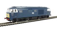 Class 35 Hymek D7064 in BR blue with small yellow warning panels