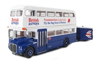 RMA Routemaster double decker bus & trailer "British Airways"