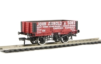 37-033 5 plank wagon with steel floor in John Arnold & Son, Chipping Sodbury red livery