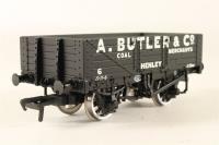 37-050T 5-Plank open wagon in black - A. Butler & Co., Henley - No. 6 - Limited Edition for Pendon Museum