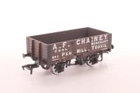 37-050V 5 Plank Wagon with Wooden Floor 1 in 'A. F. Chainey' Brown Livery - Limited Edition for Buffers